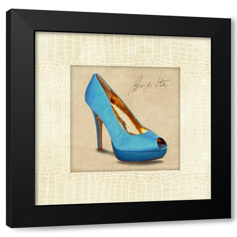 Brigitte Black Modern Wood Framed Art Print with Double Matting by Clair, Michelle