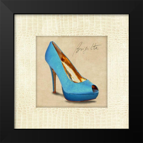 Brigitte Black Modern Wood Framed Art Print by Clair, Michelle