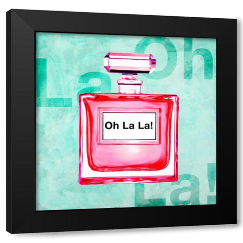 Oh La La! Black Modern Wood Framed Art Print by Clair, Michelle