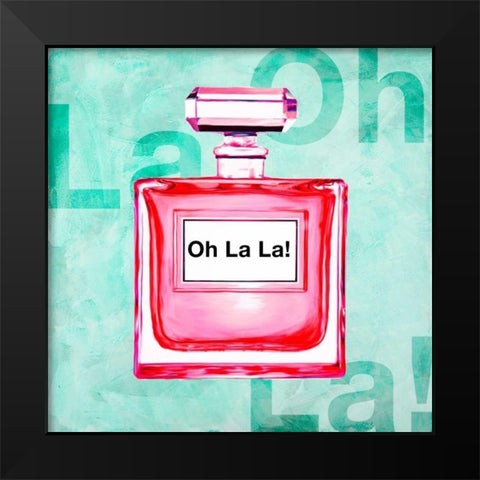 Oh La La! Black Modern Wood Framed Art Print by Clair, Michelle