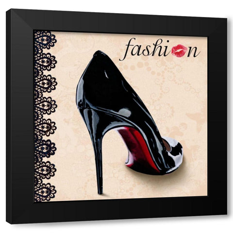 Fashion Black Modern Wood Framed Art Print with Double Matting by Clair, Michelle