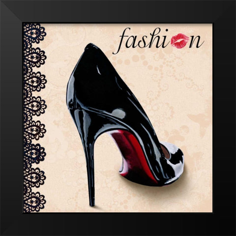 Fashion Black Modern Wood Framed Art Print by Clair, Michelle