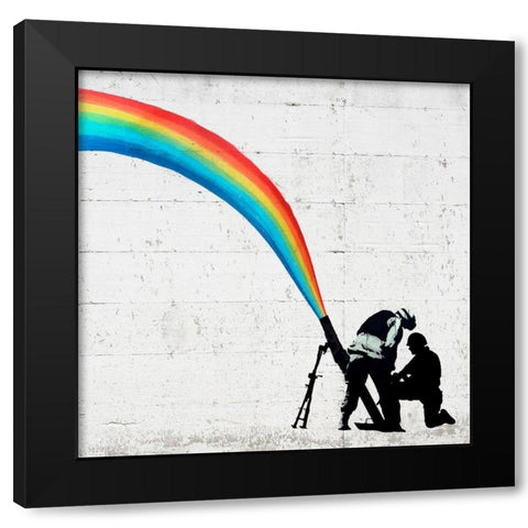 Color Soldiers Black Modern Wood Framed Art Print with Double Matting by Masterfunk Collective