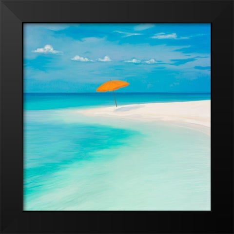 Pomeriggio sul mare Black Modern Wood Framed Art Print by Marzi, Dario
