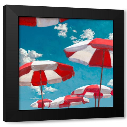 Beach Life II - detail Black Modern Wood Framed Art Print by Marzi, Dario