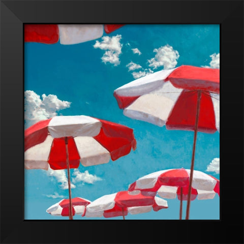 Beach Life II - detail Black Modern Wood Framed Art Print by Marzi, Dario