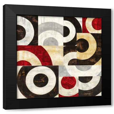 Addendum I Black Modern Wood Framed Art Print by Nava, Sandro