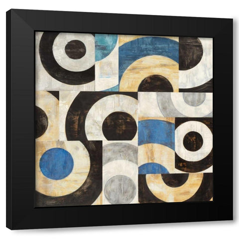 Addendum II Black Modern Wood Framed Art Print by Nava, Sandro