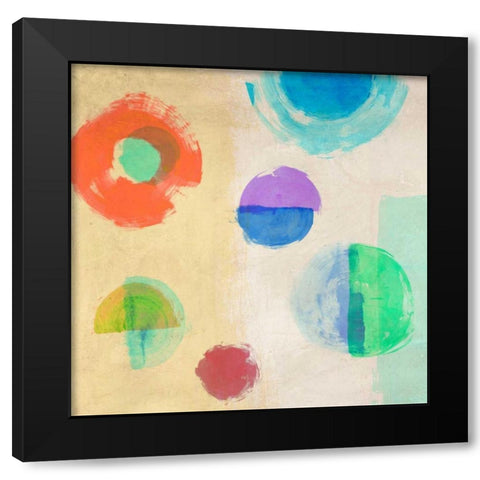 Soul Train I Black Modern Wood Framed Art Print by Nava, Sandro