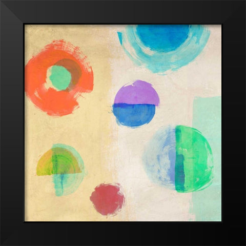 Soul Train I Black Modern Wood Framed Art Print by Nava, Sandro