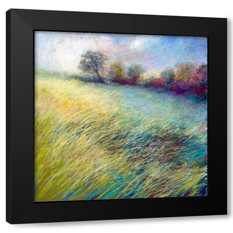 Feathered Field Black Modern Wood Framed Art Print with Double Matting by Whatmore, Nel