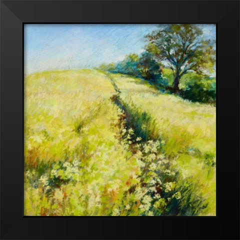 Fields of Gold Black Modern Wood Framed Art Print by Whatmore, Nel