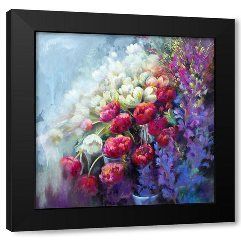 The Fabulous Florist Black Modern Wood Framed Art Print by Whatmore, Nel