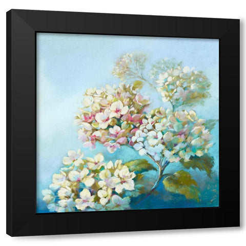 Perfect White Clouds Black Modern Wood Framed Art Print by Whatmore, Nel