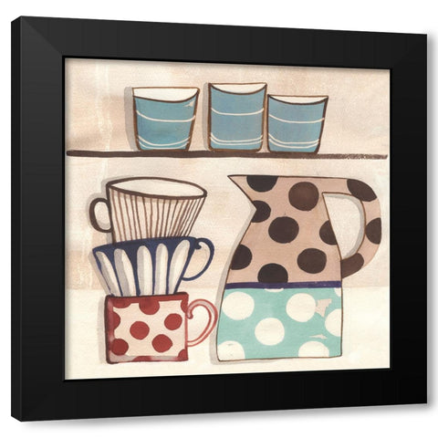 Cuisine II Black Modern Wood Framed Art Print with Double Matting by Dupree, Pat