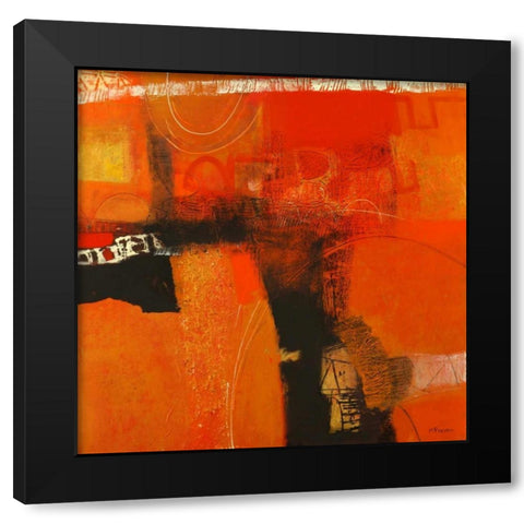 Ottimismo Black Modern Wood Framed Art Print with Double Matting by Piovan, Maurizio