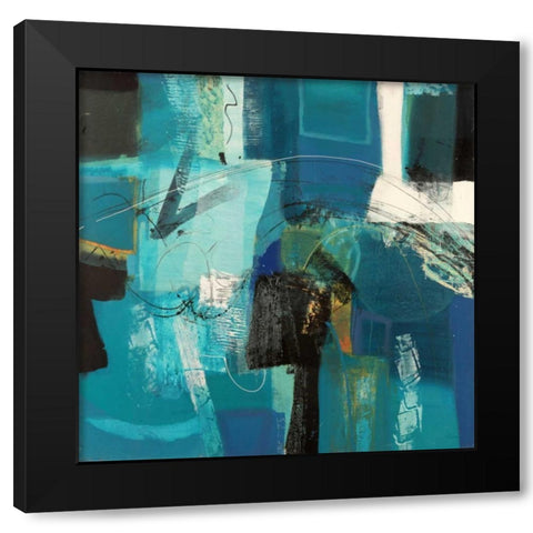 Trasparenze Black Modern Wood Framed Art Print with Double Matting by Piovan, Maurizio