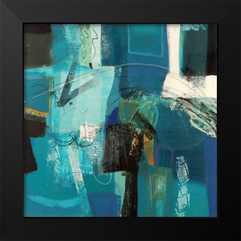 Trasparenze Black Modern Wood Framed Art Print by Piovan, Maurizio