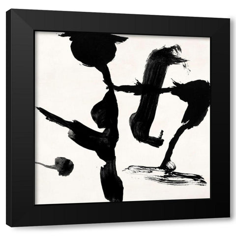 Gestures I Black Modern Wood Framed Art Print by Peter, Winkel