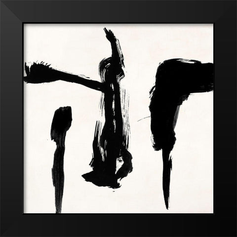 Gestures II Black Modern Wood Framed Art Print by Peter, Winkel