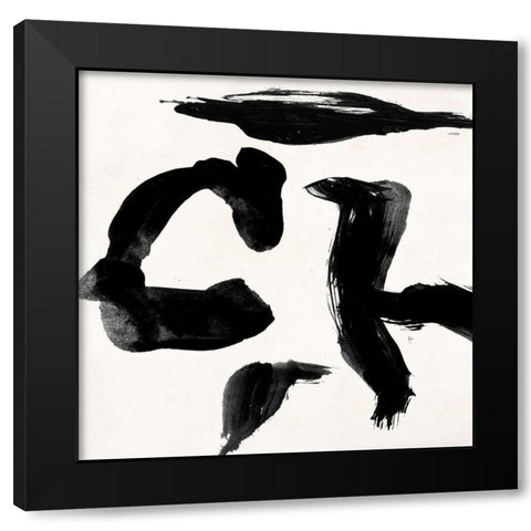 Gestures III Black Modern Wood Framed Art Print by Peter, Winkel