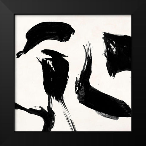Gestures IV Black Modern Wood Framed Art Print by Peter, Winkel