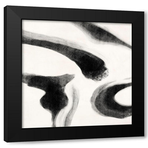 Smooth Signs I Black Modern Wood Framed Art Print by Peter, Winkel