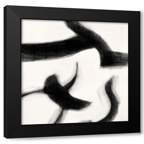 Smooth Signs III Black Modern Wood Framed Art Print with Double Matting by Peter, Winkel