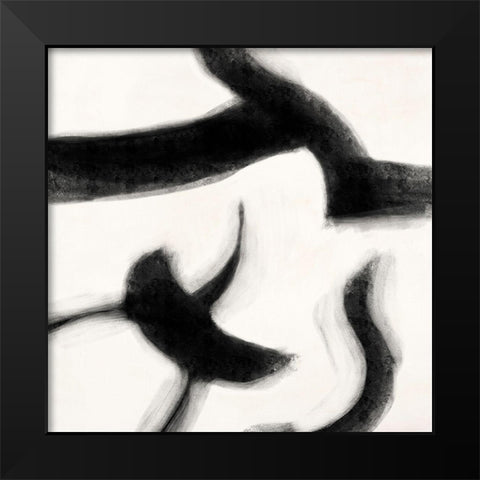 Smooth Signs III Black Modern Wood Framed Art Print by Peter, Winkel