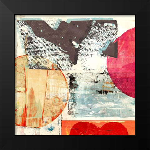 Pop Love #1 (Moon+Sun) Black Modern Wood Framed Art Print by Winkel, Peter