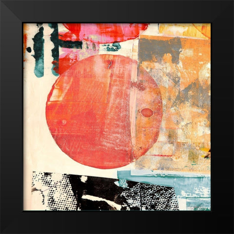 Pop Love #2 (Sun) Black Modern Wood Framed Art Print by Winkel, Peter