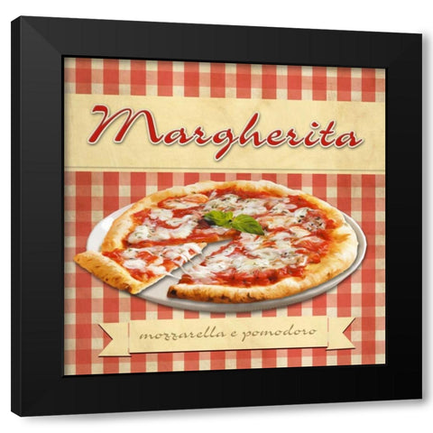 Margherita Black Modern Wood Framed Art Print by Barbieri, Remo