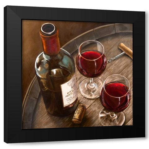 Nobilta italiana (detail) Black Modern Wood Framed Art Print by Ferrari, Sandro