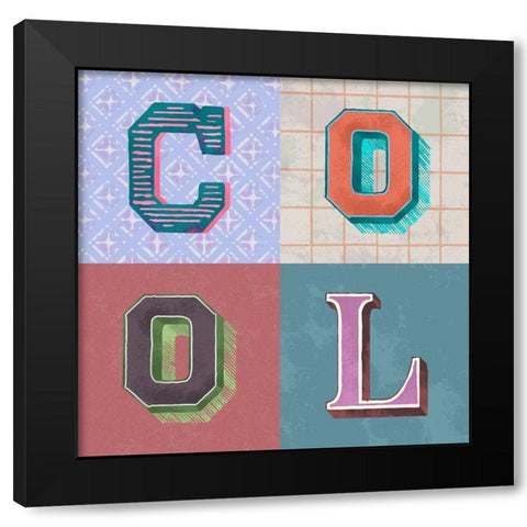 Cool Black Modern Wood Framed Art Print with Double Matting by Steven, Hill