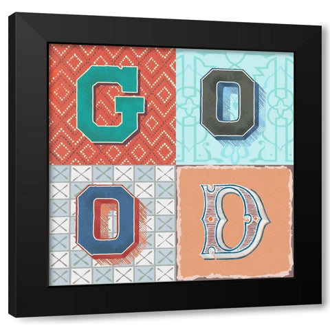 Good Black Modern Wood Framed Art Print by Steven, Hill