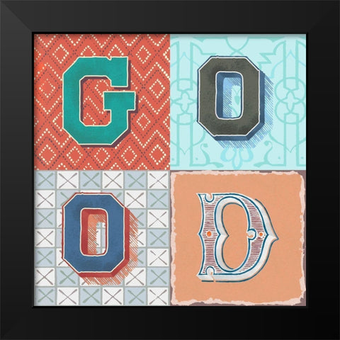 Good Black Modern Wood Framed Art Print by Steven, Hill