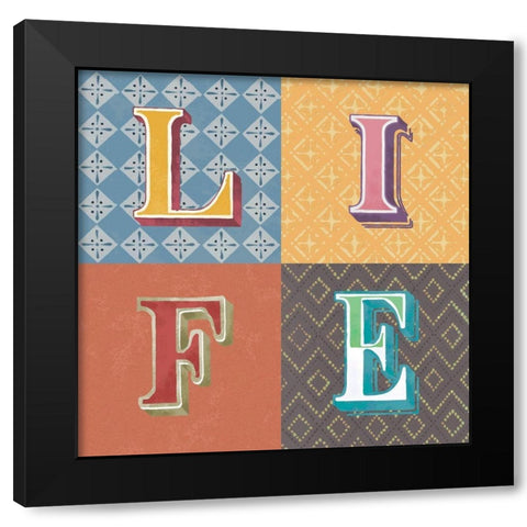 Life Black Modern Wood Framed Art Print with Double Matting by Steven, Hill