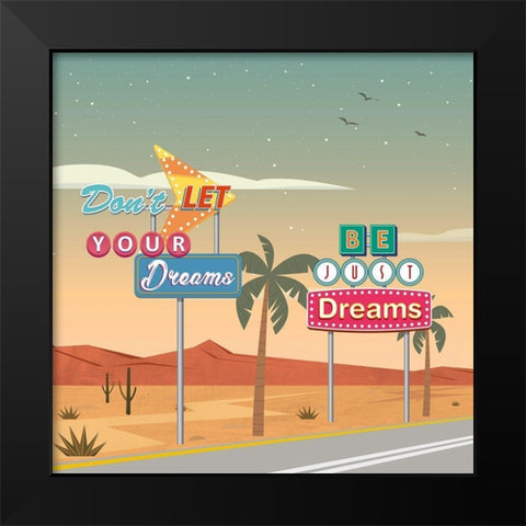 Believe you can...(detail I) Black Modern Wood Framed Art Print by Steven, Hill