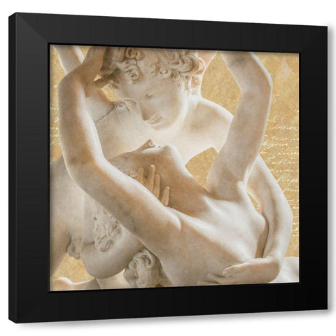Endless Love (Cupid And Psyche) Black Modern Wood Framed Art Print with Double Matting by Hill, Steven