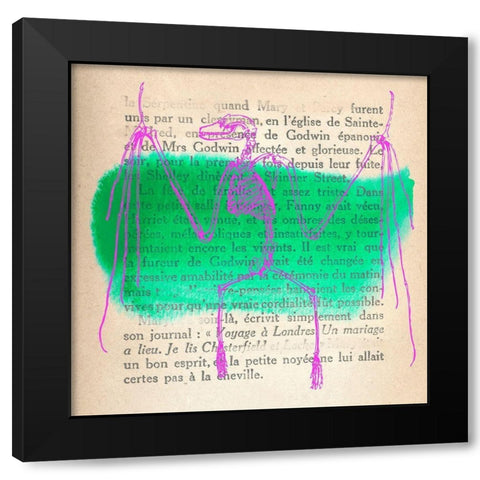 Memories of the Wild II Black Modern Wood Framed Art Print by Stef, Lamanche