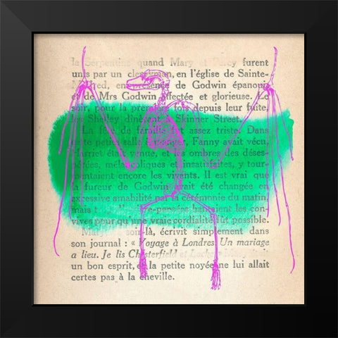 Memories of the Wild II Black Modern Wood Framed Art Print by Stef, Lamanche