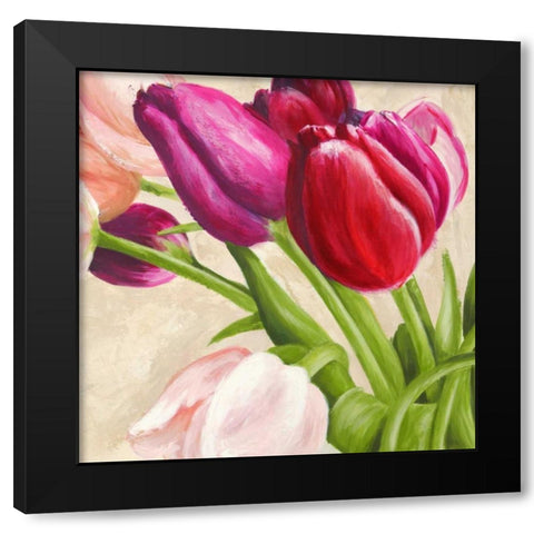 The Bouquet (detail) Black Modern Wood Framed Art Print with Double Matting by Mei, Silvia