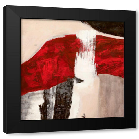 Katana I Black Modern Wood Framed Art Print with Double Matting by Stone, Jim