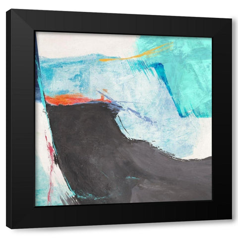 High Tide II Black Modern Wood Framed Art Print with Double Matting by Jim, Stone