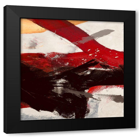 Ride the Tiger II Black Modern Wood Framed Art Print with Double Matting by Jim, Stone
