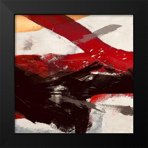 Ride the Tiger II Black Modern Wood Framed Art Print by Jim, Stone