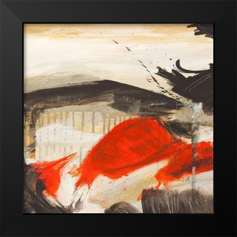 Primal Intersection I Black Modern Wood Framed Art Print by Jim, Stone