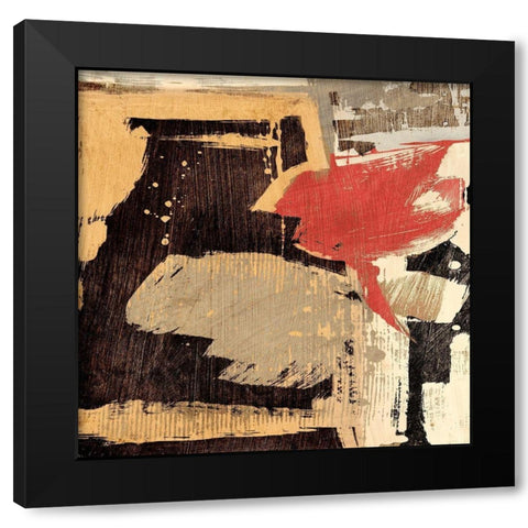 Stone Garden I Black Modern Wood Framed Art Print with Double Matting by Stone, Jim