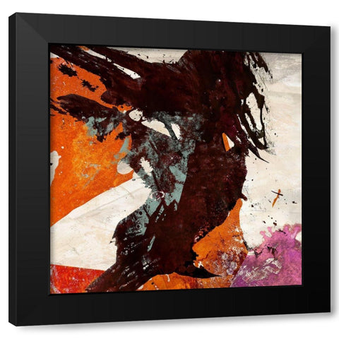 Colors Dancing II Black Modern Wood Framed Art Print by Stone, Jim