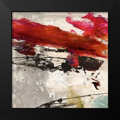 Colors Rumbling I Black Modern Wood Framed Art Print by Stone, Jim